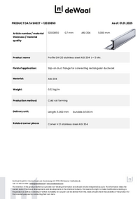 12020850_Profile_DW_20_Stainless_steel_AISI_304_L__5_mtr_Datasheet_EN